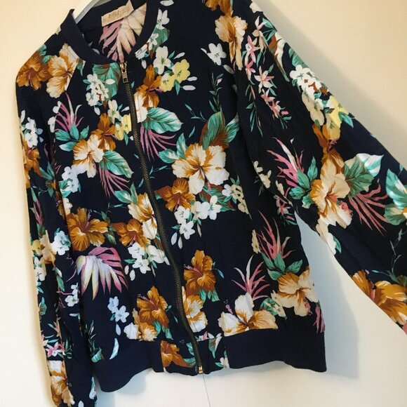 Rifle Hawaiian Lightweight Zip Up Bomber Jacket - Picture 4 of 16